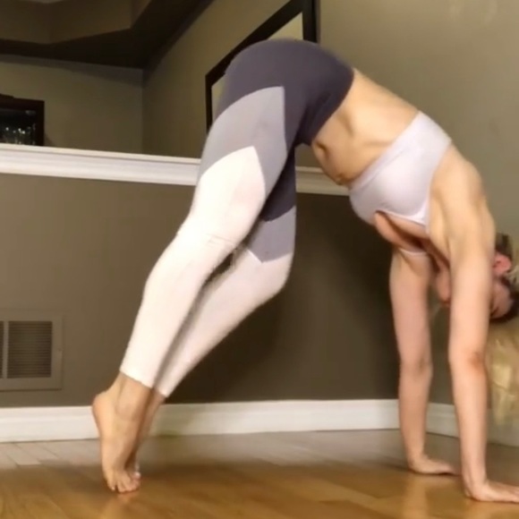 Workout colour block leggings - Picture 3 of 4